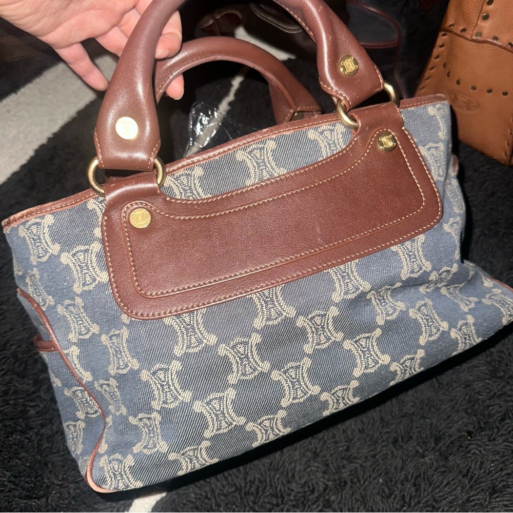 Celine denim macadam vintage boogie bag